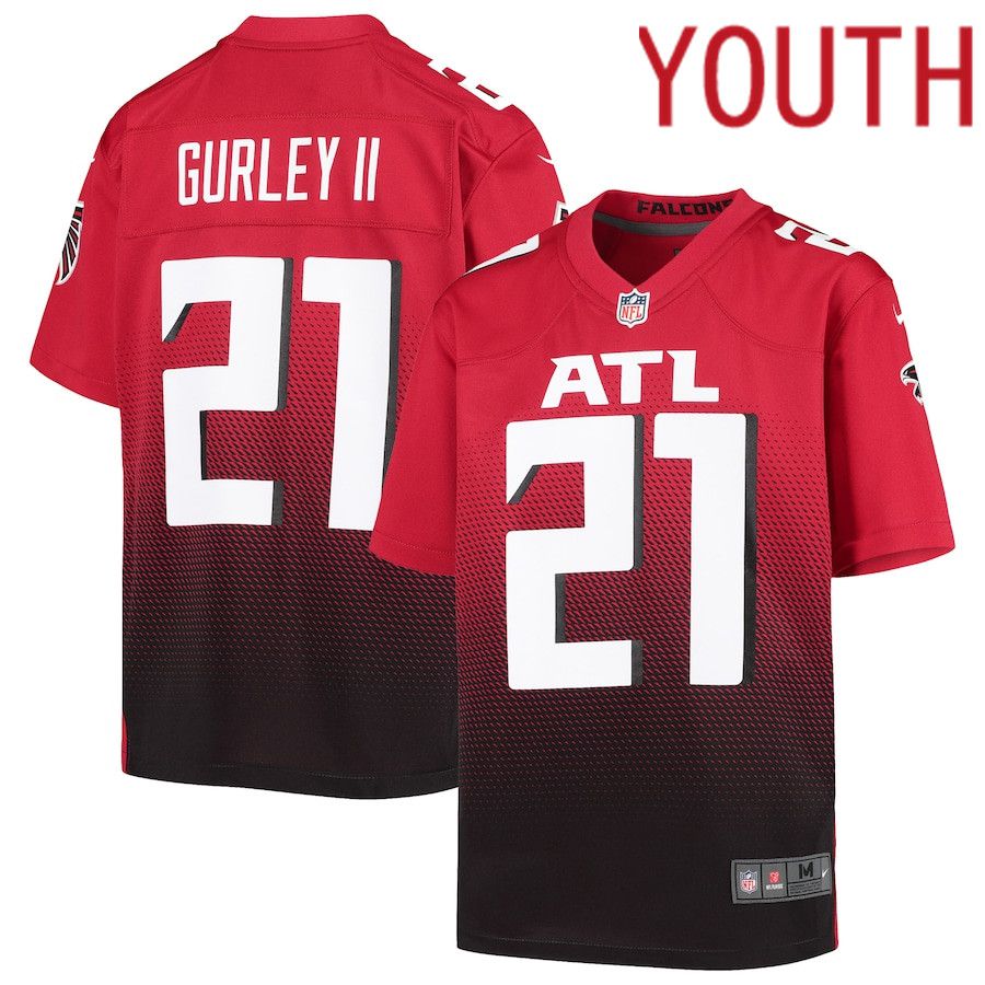 Youth Atlanta Falcons 21 Todd Gurley II Nike Red Player Game NFL Jersey